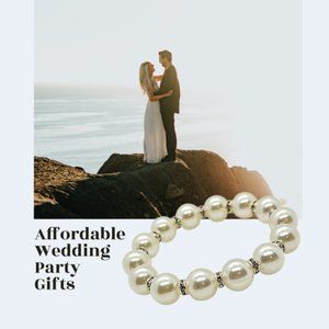 Handmade pearl bead bracelet